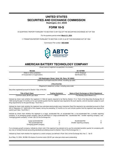 Thumbnail American Battery Technology Company 10-Q Quarterly Report FY2024 