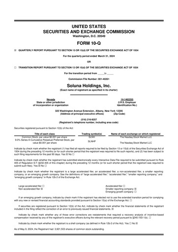 Vorschaubild Soluna Holdings 10-Q Quartalsbericht 2024 