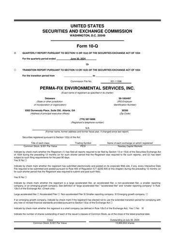 Thumbnail Perma-Fix Environmental Services 10-Q Quarterly Report FY2024 