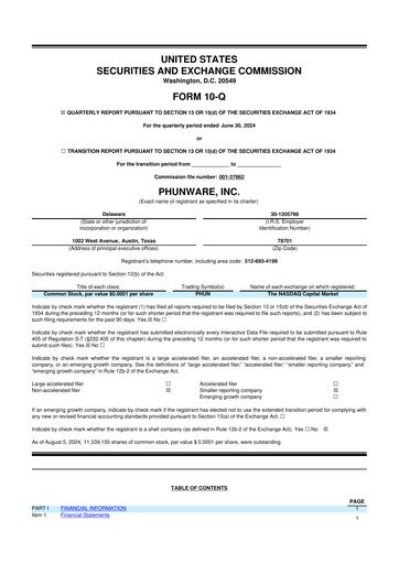 Thumbnail Phunware 10-Q Quarterly Report FY 