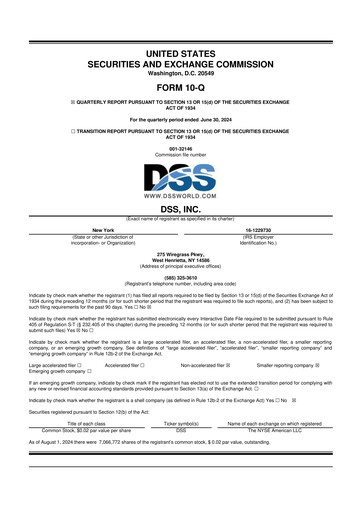 Vorschaubild DSS, Inc. (Document Security Systems) 10-Q Quartalsbericht 2024 