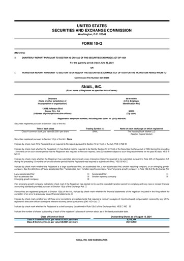 Vorschaubild Snail Inc 10-Q Quartalsbericht 2024 