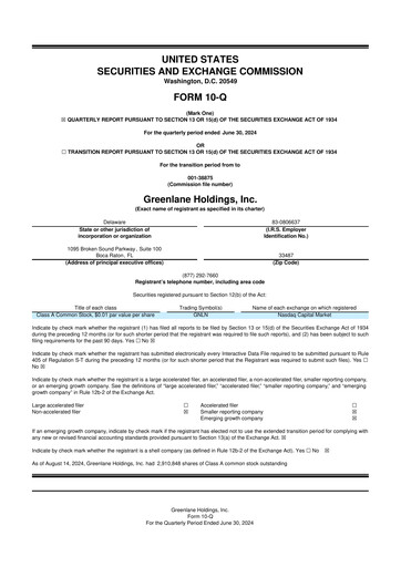 Thumbnail Greenlane Holdings, Inc. 10-Q Quarterly Report FY2024 