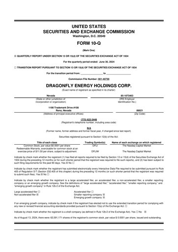 Thumbnail Dragonfly Energy 10-Q Quarterly Report FY2024 