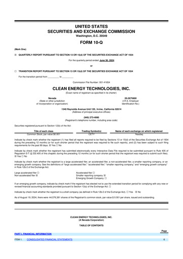 Thumbnail Clean Energy Technologies 10-Q Quarterly Report FY2024 