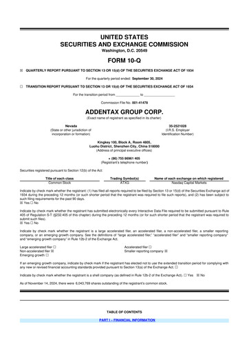 Vorschaubild Addentax Group 10-Q Quartalsbericht 2025 