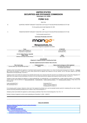 Vorschaubild Mangoceuticals 10-Q Quartalsbericht 2024 