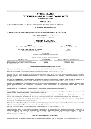 Thumbnail Mobix Labs 10-K Annual Report 2024