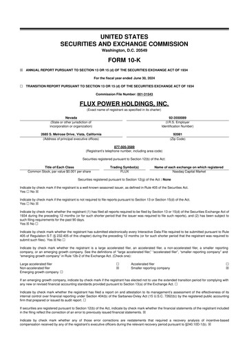 Thumbnail Flux Power 10-K Annual Report 2024