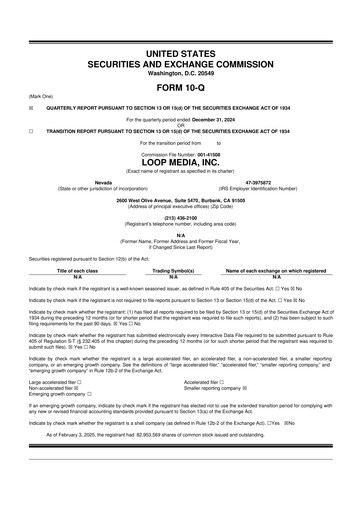 Thumbnail Loop Media 10-Q Quarterly Report FY2025 