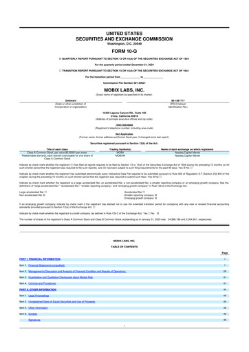 Miniature Mobix Labs 10-Q Rapport trimestriel 2025 