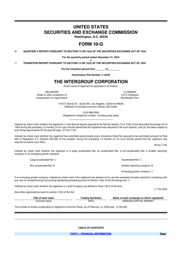 Thumbnail The InterGroup Corporation 10-Q Quarterly Report FY2025 