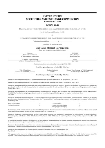 Thumbnail enVVeno Medical Corporation 10-K Annual Report 2024