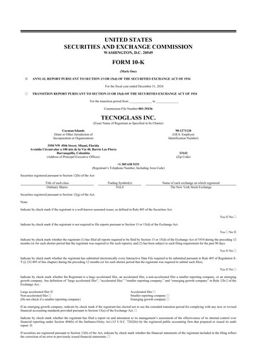 Thumbnail Tecnoglass 10-K Annual Report 2024