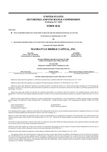 Thumbnail Manhattan Bridge Capital
 10-K Annual Report 2024