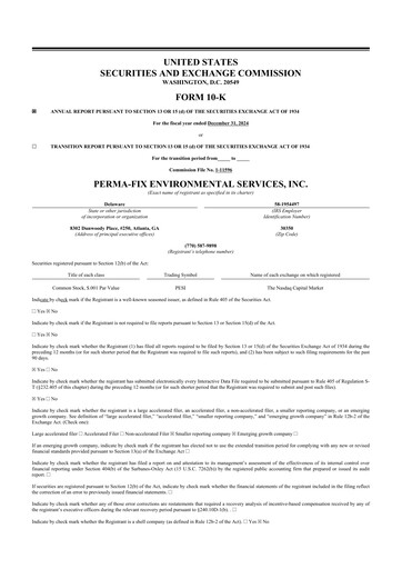 Thumbnail Perma-Fix Environmental Services 10-K Annual Report 2024