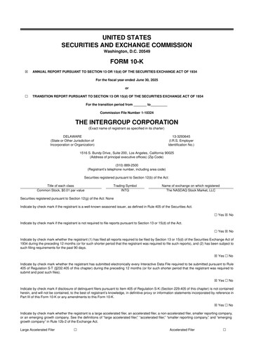 Thumbnail The InterGroup Corporation 10-K Annual Report 2025