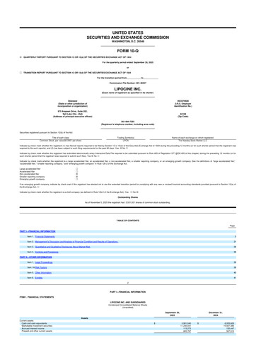 Thumbnail Lipocine 10-Q Quarterly Report FY2025 