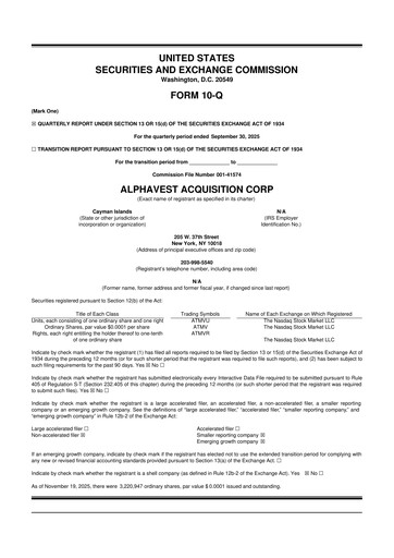 Miniature AMC Robotics Corporation 10-Q Rapport trimestriel  