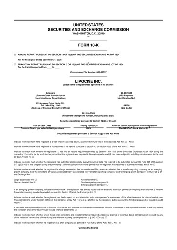 Thumbnail Lipocine 10-K Annual Report 2025