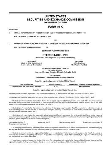 Thumbnail Stereotaxis 10-K Annual Report 2025