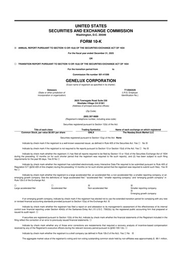 Thumbnail Genelux 10-K Annual Report 2025