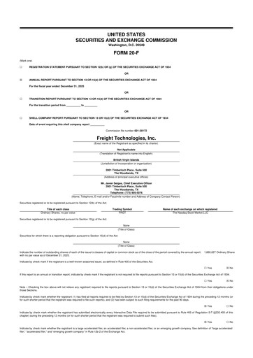 Miniature Freight Technologies, Inc. 20-F Rapport annuel 2025