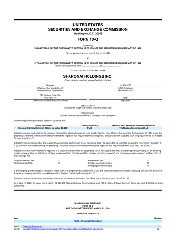 Miniature SharonAI Holdings 10-Q Rapport trimestriel 2026 