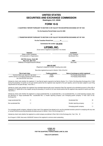 Thumbnail LifeMD 10-Q Quarterly Report FY2026 