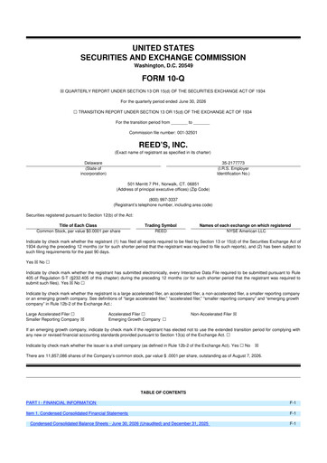 Thumbnail Reed's, Inc. 10-Q Quarterly Report FY2026 