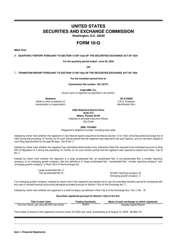 Miniature InspireMD 10-Q Rapport trimestriel 2026 