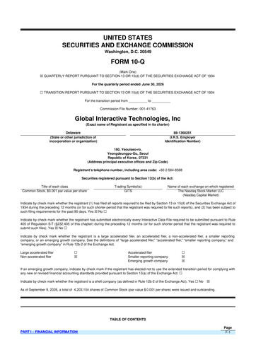 Thumbnail Global Interactive Technologies 10-Q Quarterly Report FY2026 