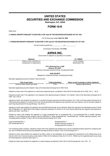 Miniature AiRWA Inc. 10-K Rapport annuel 2026
