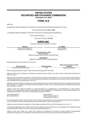 Miniature AiRWA Inc. 10-Q Rapport trimestriel 2026 Q1