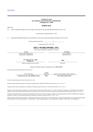 Thumbnail IZEA Worldwide
 10-K Annual Report 2021