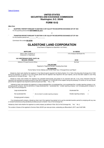 Thumbnail Gladstone Land 10-Q Quarterly Report FY2017 