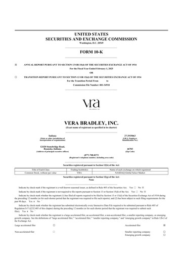 Thumbnail Vera Bradley
 10-K Annual Report 2025