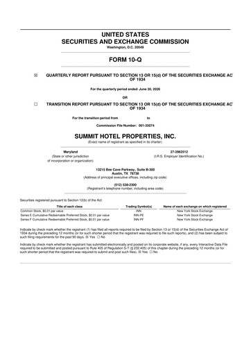 Thumbnail Summit Hotel Properties 10-Q Quarterly Report FY2026 
