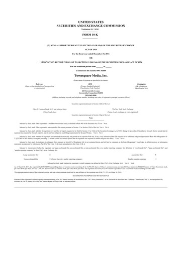 Thumbnail Townsquare Media 10-K Annual Report 2016