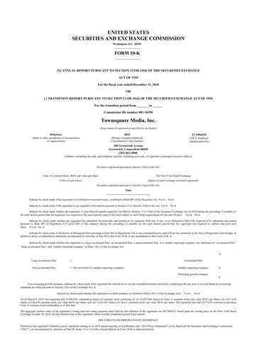 Thumbnail Townsquare Media 10-K Annual Report 2018