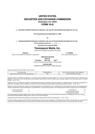 Thumbnail Townsquare Media 10-Q Quarterly Report FY2026 