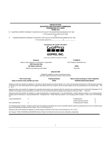 Miniature GoPro 10-Q Rapport trimestriel 2026 