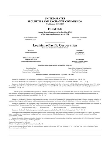 Thumbnail Louisiana-Pacific
 10-K Annual Report 2011