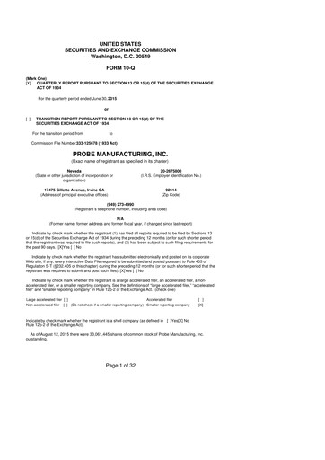 Thumbnail Clean Energy Technologies 10-Q Quarterly Report FY2015 