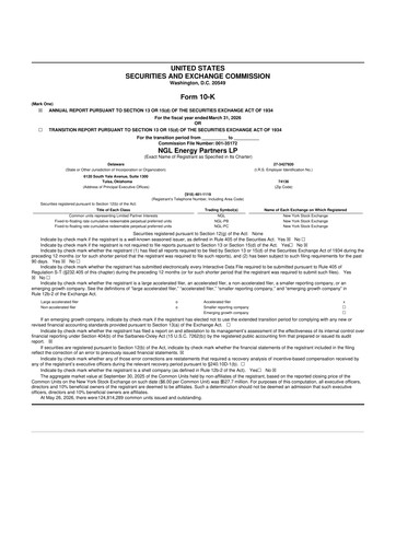 Thumbnail NGL Energy Partners
 10-K Annual Report 2026