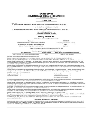 Vorschaubild Warby Parker 10-K Jahresbericht 2024