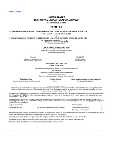 Thumbnail Upland Software
 10-Q Quarterly Report FY2020 