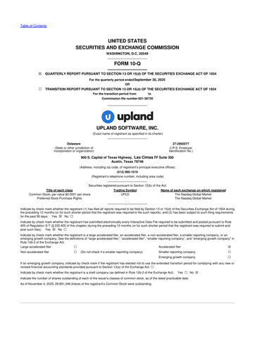 Thumbnail Upland Software
 10-Q Quarterly Report FY2025 