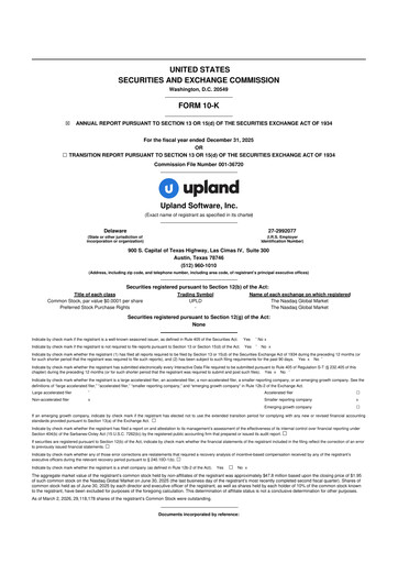 Thumbnail Upland Software
 10-K Annual Report 2025