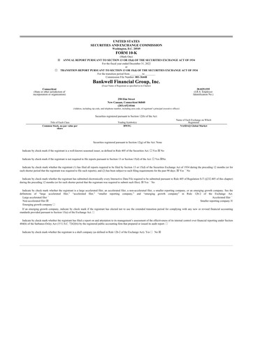 Thumbnail Bankwell Financial Group 10-K Annual Report 2022